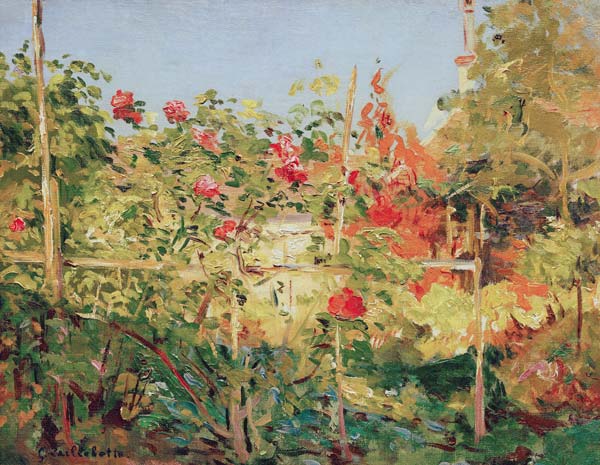 Garten in Trouville od Gustave Caillebotte