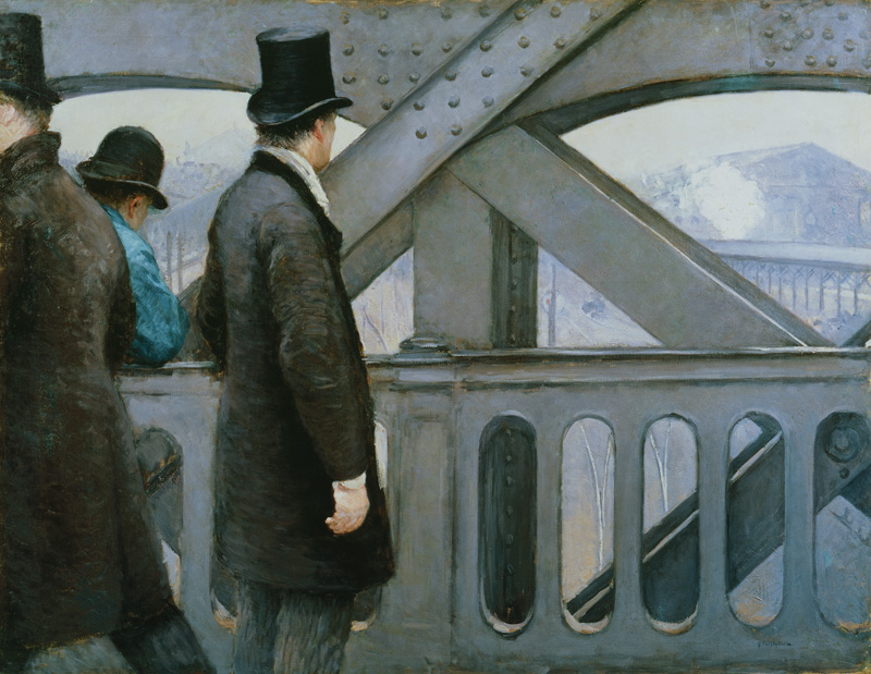 Le Pont de l'Europe od Gustave Caillebotte