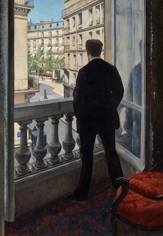 Man at the Window. 1875 od Gustave Caillebotte