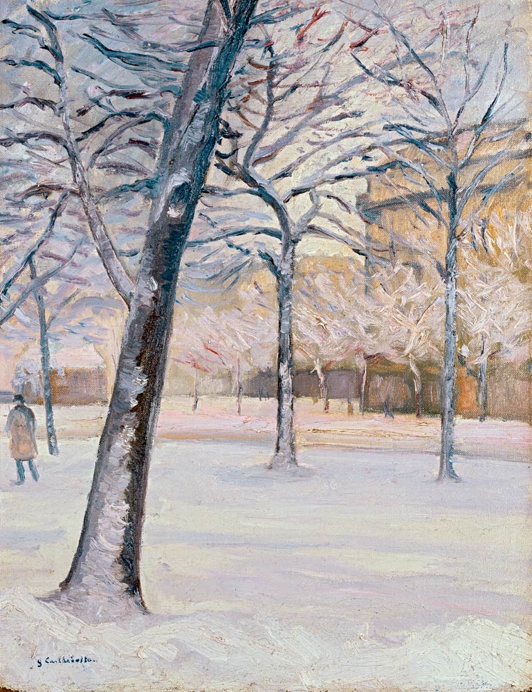 Parc sous la Neige, c.1888 od Gustave Caillebotte