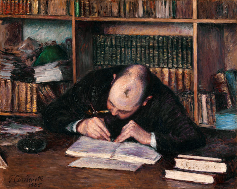 Portrait of the Bookseller E. J. Fontaine od Gustave Caillebotte