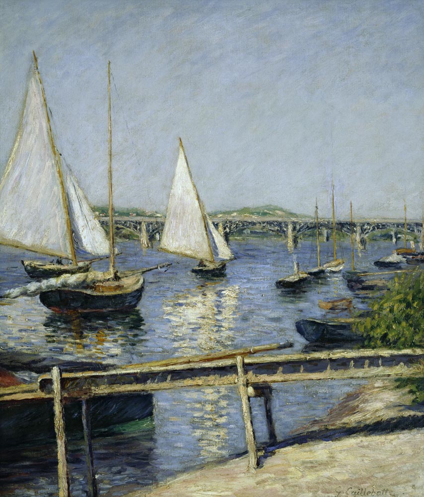 Sailing Boats at Argenteuil od Gustave Caillebotte
