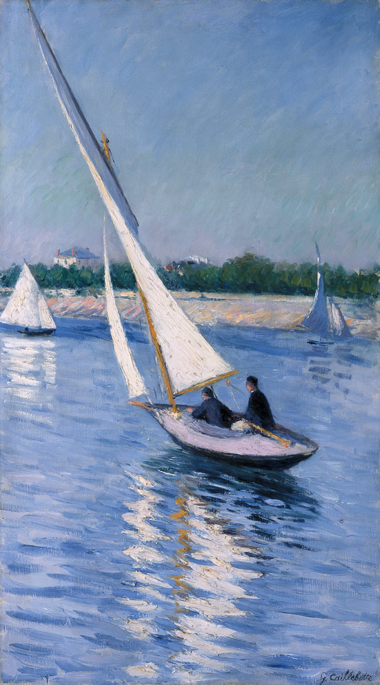 Segelboot auf der Seine bei Argenteuil od Gustave Caillebotte