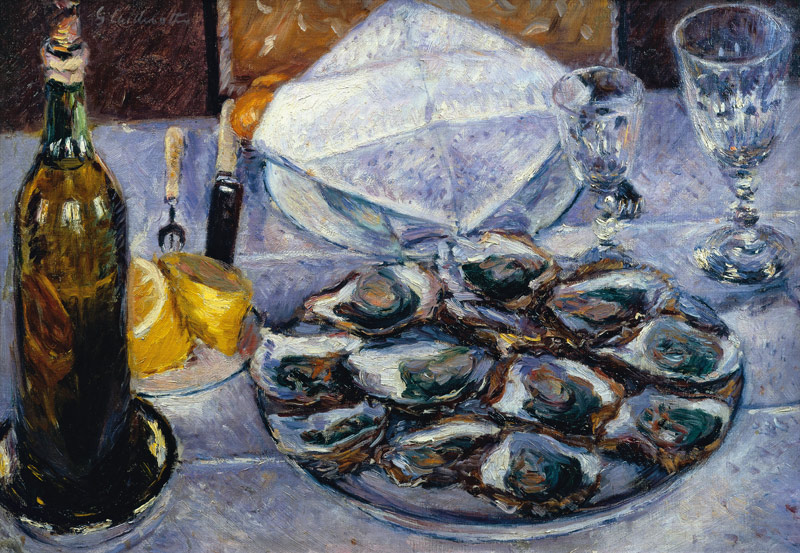 Still Life with Oysters od Gustave Caillebotte