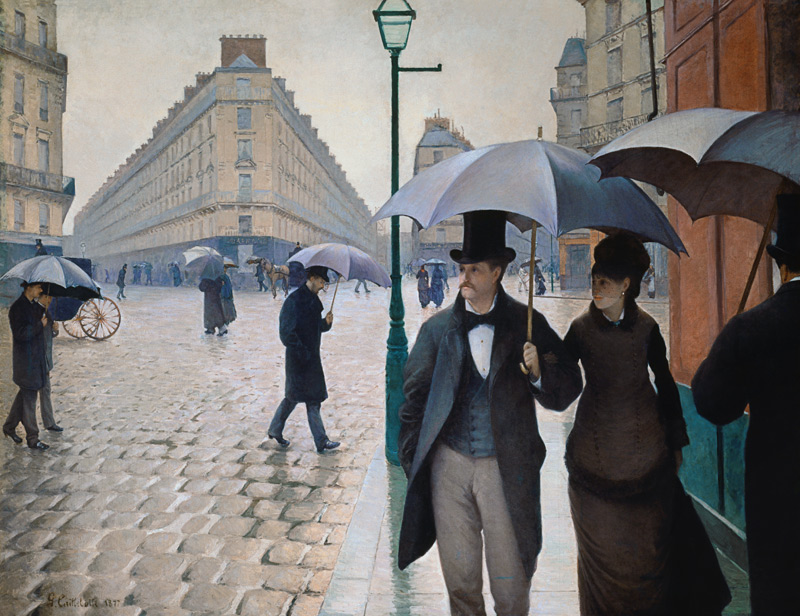 Street in Paris, Rain od Gustave Caillebotte