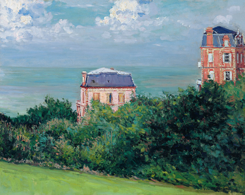 Villen in Villers-sur-mer od Gustave Caillebotte