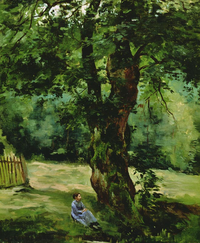 Woman Seated Beneath a Tree od Gustave Caillebotte