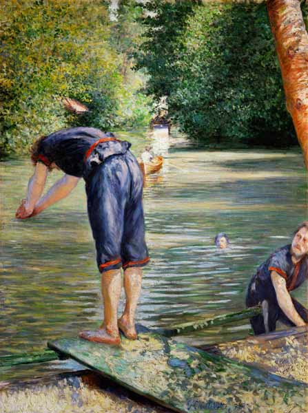 Bathers on the Banks of the Yerres od Gustave Caillebotte
