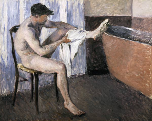 Man drying his leg od Gustave Caillebotte