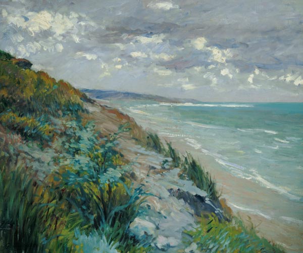 Cliffs the sea at Trouville od Gustave Caillebotte