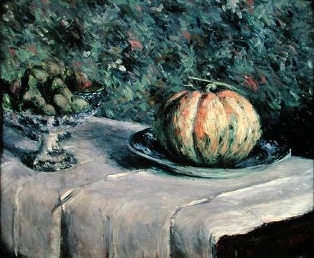 Melon and Fruit Bowl with Figs od Gustave Caillebotte