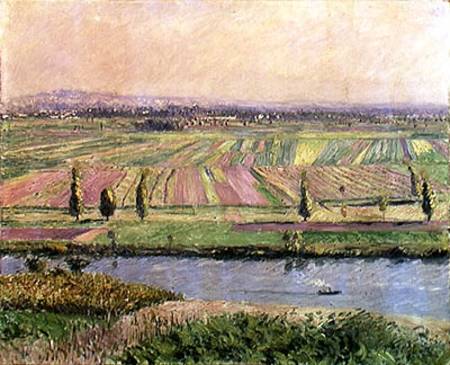 The Plain of Gennevilliers from the Hills of Argenteuil od Gustave Caillebotte