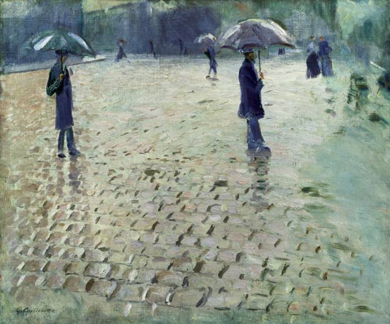 Study for a Paris Street, Rainy Day od Gustave Caillebotte