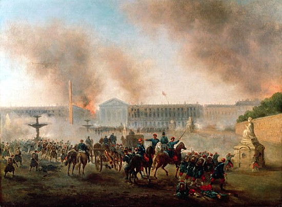 Battle in the Place de la Concorde od Gustave Clarence Rodolphe Boulanger