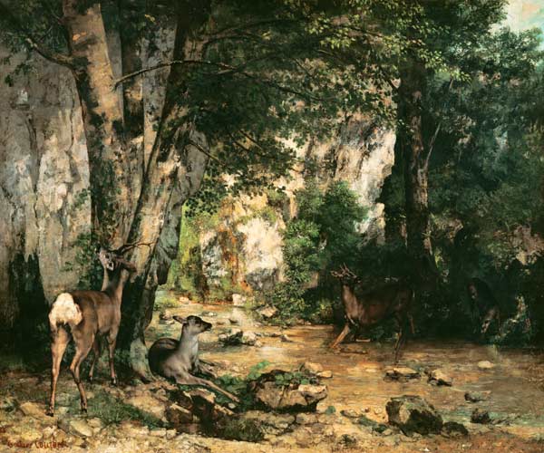 G.Courbet / Remise de chevreuils...1866 od Gustave Courbet