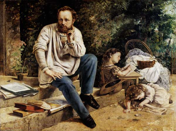 Portrait de Pierre Joseph Proudhon od Gustave Courbet