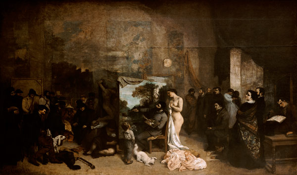 The studio of the artist od Gustave Courbet
