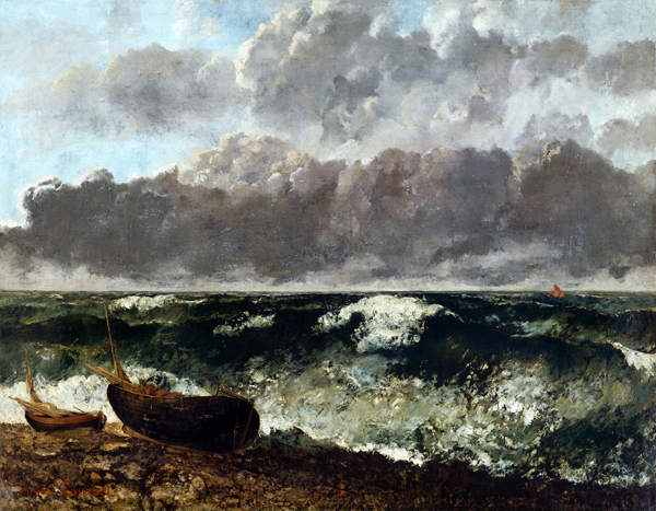 La mer orageuse (La vague) od Gustave Courbet