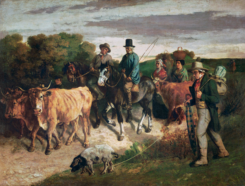 Paysans de Flagey od Gustave Courbet