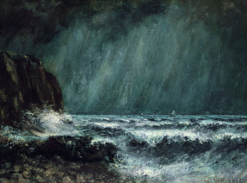 Storm at Sea od Gustave Courbet