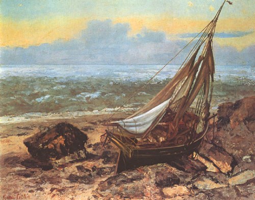 Barque de pêcheurs od Gustave Courbet
