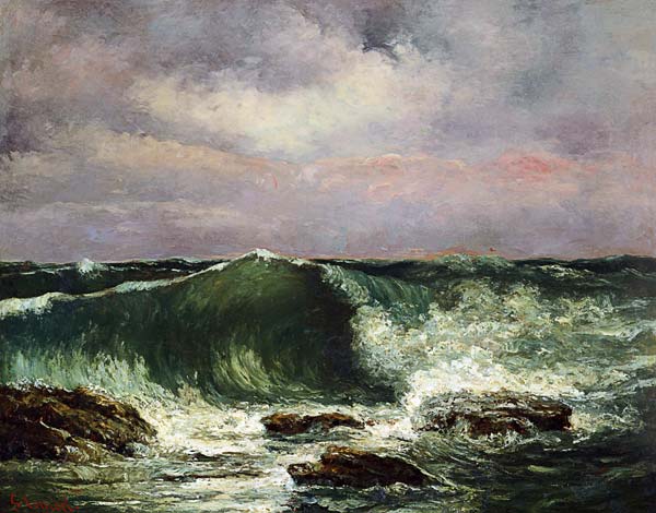 vlna od Gustave Courbet