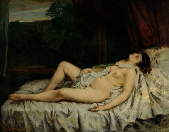 Sleeping Nude od Gustave Courbet