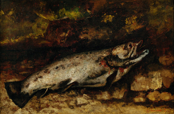 La truite - The trout, 1873. Canvas,65,5 od Gustave Courbet