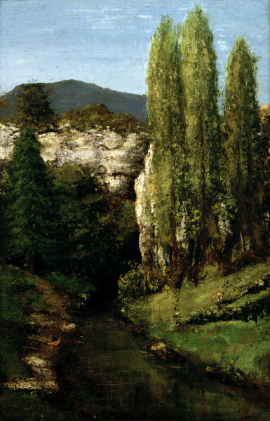 Loue in Jura Mountains od Gustave Courbet