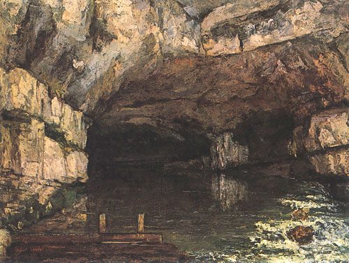 The grotto of the Loue od Gustave Courbet