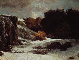 Herbstschnee od Gustave Courbet
