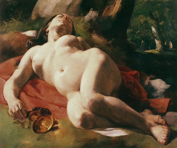 La Bacchante, c.1844-47 od Gustave Courbet
