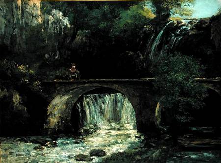 Landscape with bridge od Gustave Courbet