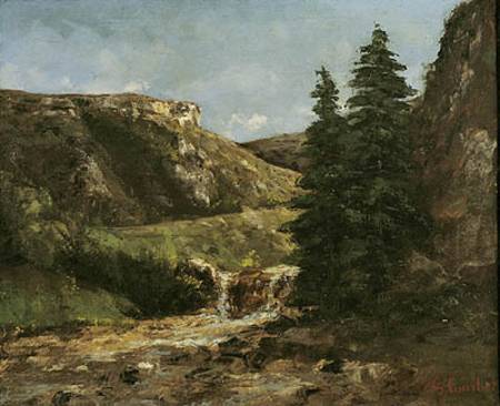 Landscape near Ornans od Gustave Courbet