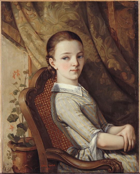 Portrait of Juliette Courbet od Gustave Courbet