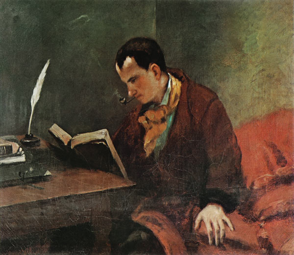 Portrait of Baudelaires od Gustave Courbet