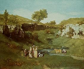 The beautiful the village one. od Gustave Courbet