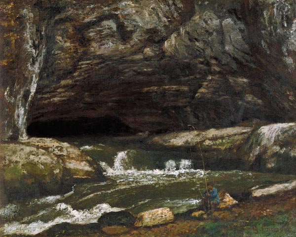The Source of the Loue or La Grotte Sarrazine od Gustave Courbet