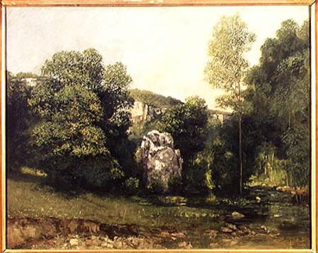 The stream of the Breme emerging from the Puits Noir od Gustave Courbet