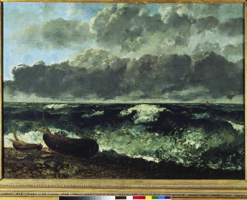 Rough sea (or the wave) od Gustave Courbet