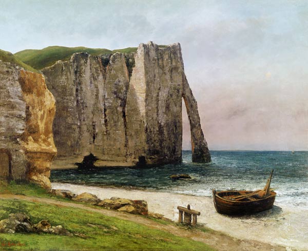 The Cliffs at Etretat od Gustave Courbet