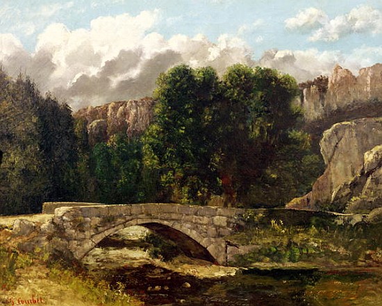 The Pont de Fleurie, Switzerland od Gustave Courbet
