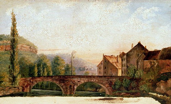 The Pont de Nahin at Ornans, c.1837 od Gustave Courbet