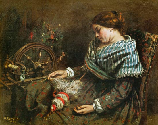 The Sleeping Embroiderer od Gustave Courbet
