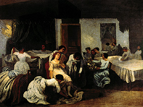 The toilet of the bride. od Gustave Courbet