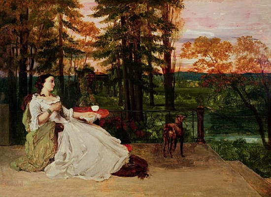 Woman of Frankfurt od Gustave Courbet