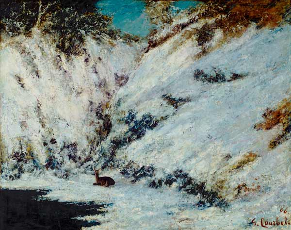 Snowy Landscape od Gustave Courbet