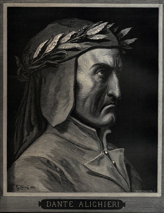 Dante Alighieri (1265-1321) od Gustave Doré