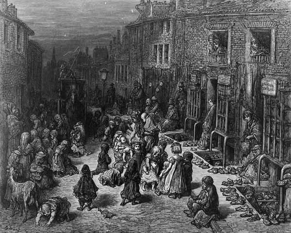 Dudley Street, Seven Dials, from ''London: A Pilgrimage'' od Gustave Doré