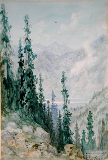 Mountainous landscape od Gustave Doré